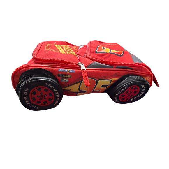 Disney Lightning McQueen Car Shaped Toddler Size Backpack 95 Rusteze - Picture 4 of 7